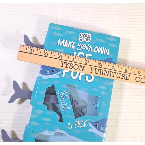 Cool Gear Make Your Own Mermaid & Shark Ice Pops 6 Molds Summer Popsicle Mold - Picture 3 of 4